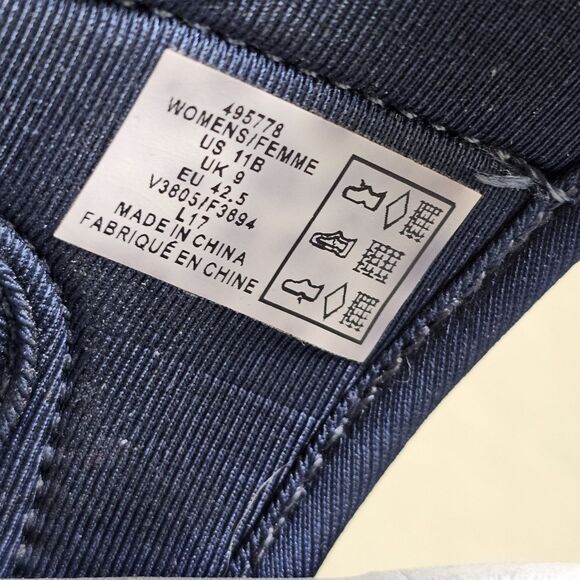 Lands End Womens Strappy Sandals Size 11B Blue Black Adjustable - Picture 2 of 6